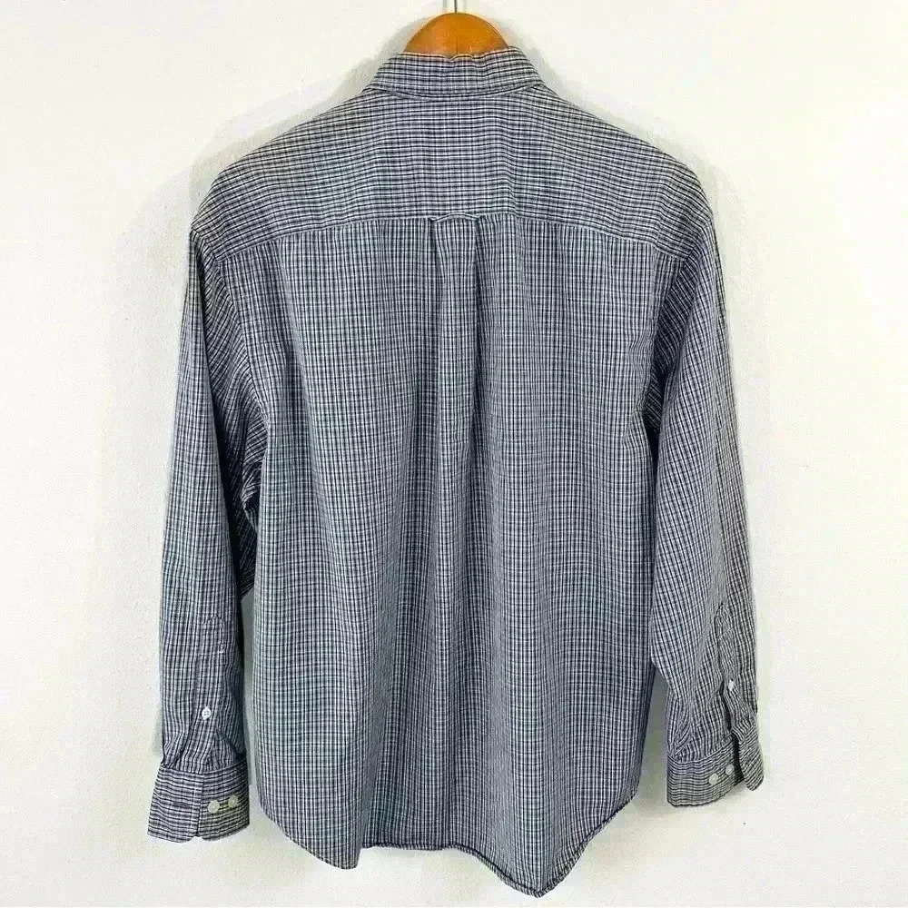Nautica men’s cotton button down plaid shirt - Picture 4 of 5
